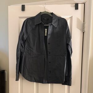 Madewell Charcoal Button-Up Shirt